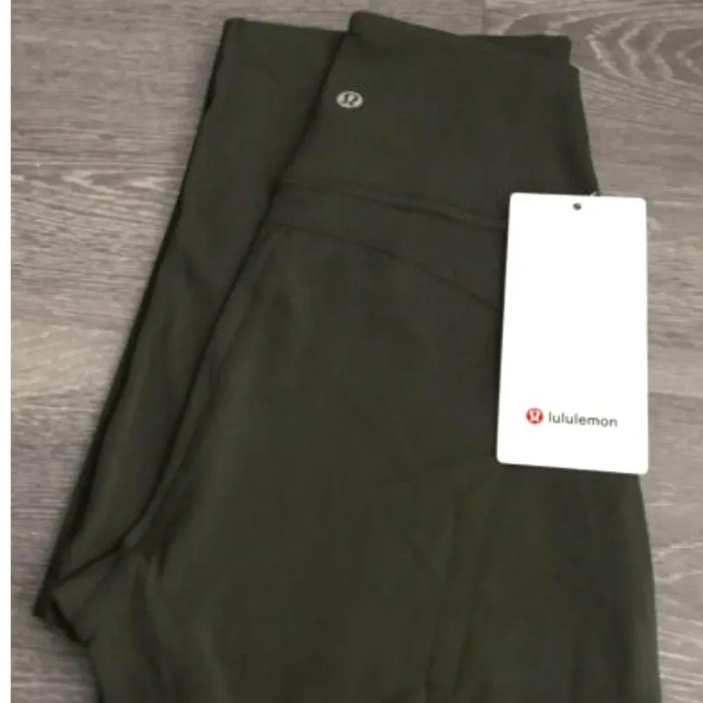 NWT LULULEMON Groove Pant Flare High Waist army Green olive NULU size 4 perfect - Picture 3 of 11